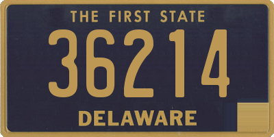 DE license plate 36214