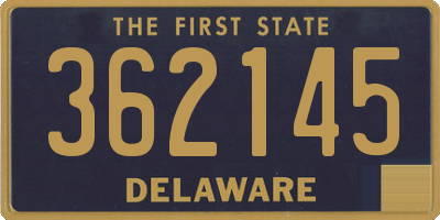 DE license plate 362145