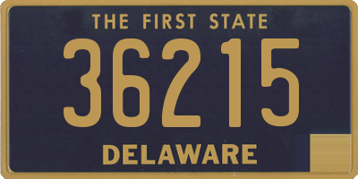 DE license plate 36215