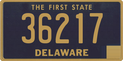 DE license plate 36217