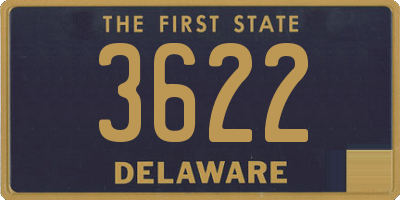DE license plate 3622