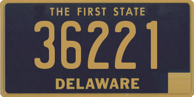 DE license plate 36221