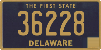 DE license plate 36228