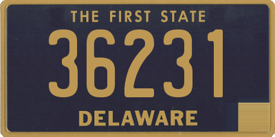 DE license plate 36231