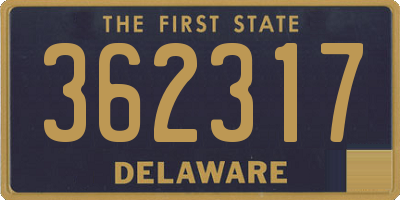 DE license plate 362317
