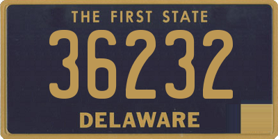 DE license plate 36232