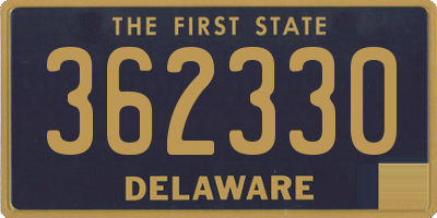 DE license plate 362330