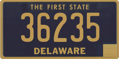 DE license plate 36235