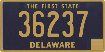 DE license plate 36237