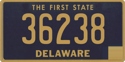 DE license plate 36238