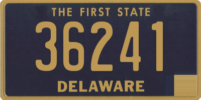 DE license plate 36241