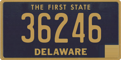 DE license plate 36246