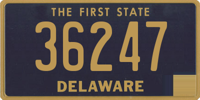 DE license plate 36247