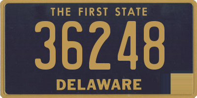 DE license plate 36248