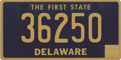 DE license plate 36250