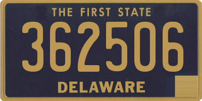 DE license plate 362506