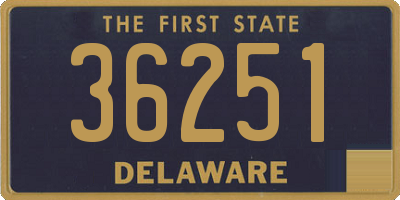 DE license plate 36251