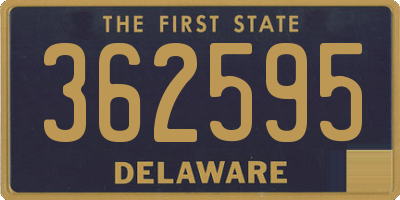 DE license plate 362595