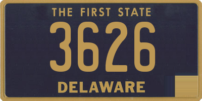 DE license plate 3626