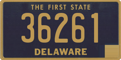 DE license plate 36261