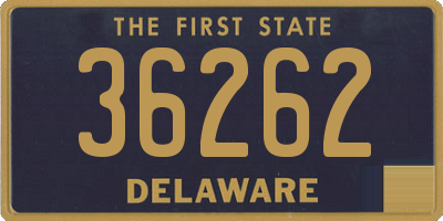 DE license plate 36262