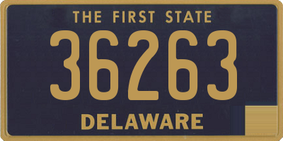 DE license plate 36263