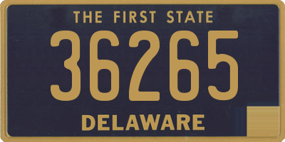 DE license plate 36265