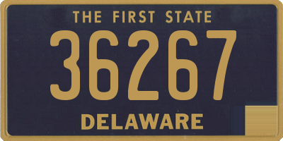 DE license plate 36267