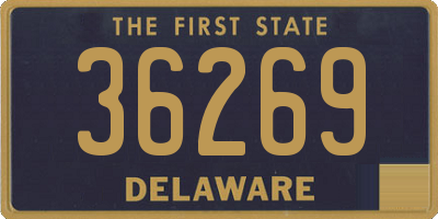 DE license plate 36269