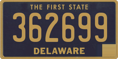 DE license plate 362699