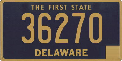 DE license plate 36270