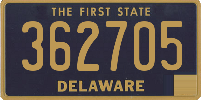 DE license plate 362705
