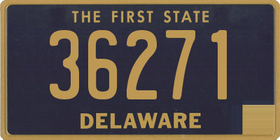 DE license plate 36271