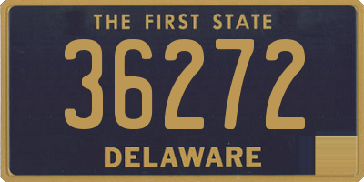 DE license plate 36272