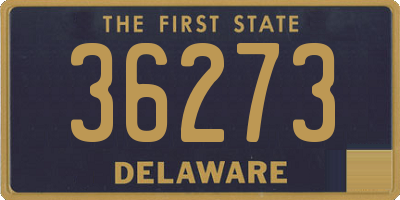 DE license plate 36273