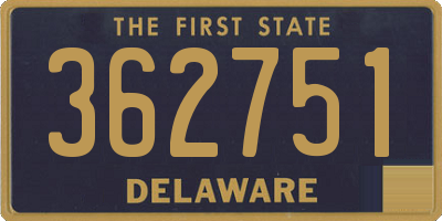 DE license plate 362751