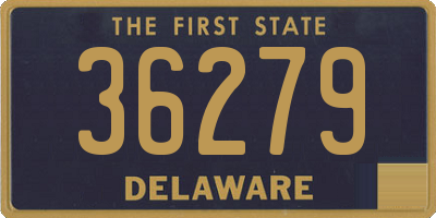 DE license plate 36279