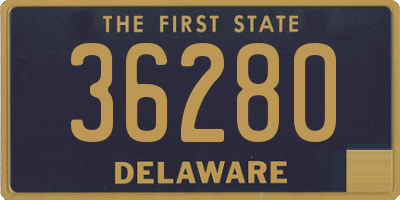 DE license plate 36280