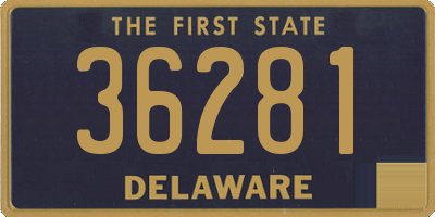 DE license plate 36281