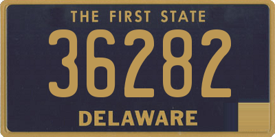 DE license plate 36282