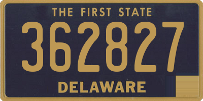 DE license plate 362827