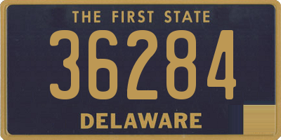 DE license plate 36284