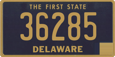 DE license plate 36285