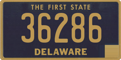 DE license plate 36286