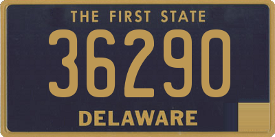 DE license plate 36290