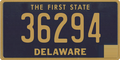 DE license plate 36294