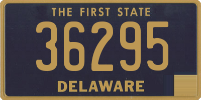 DE license plate 36295
