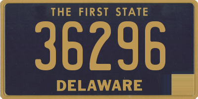 DE license plate 36296