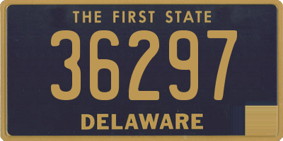 DE license plate 36297