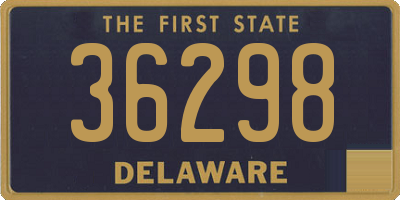 DE license plate 36298